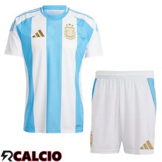 Prima Maglia Nazionale Argentina Bambino Blu Bianco 2024/2025