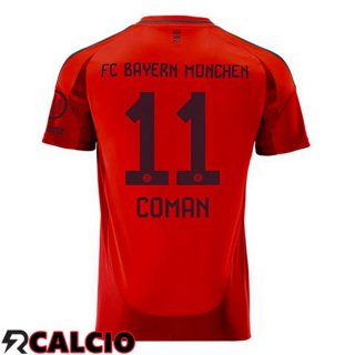 Prima Maglia Bayern Monaco (Coman 11) Rosso 2024/2025