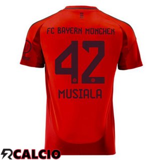 Prima Maglia Bayern Monaco (Musiala 42) Rosso 2024/2025