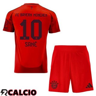Prima Maglia Bayern Monaco (Sané 10) Bambino Rosso 2024/2025