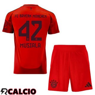 Prima Maglia Bayern Monaco (Musiala 42) Bambino Rosso 2024/2025