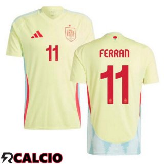 Seconda Maglia Nazionale Spagna (FERRAN 11) Giallo 2024/2025  Seconda Maglia Nazionale Spagna (FERRAN 11) Giallo 2024/2025