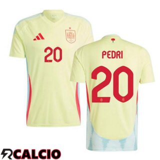 Seconda Maglia Nazionale Spagna (PEDRI 20) Giallo 2024/2025  Seconda Maglia Nazionale Spagna (PEDRI 20) Giallo 2024/2025