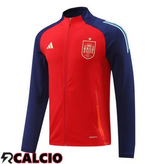 Giacca Calcio Spagna Rosso 2024/2025  Giacca Calcio Spagna Rosso 2024/2025