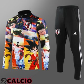 Insieme Tuta Calcio Giappone Bambino Giallo Nero 2024/2025  Insieme Tuta Calcio Giappone Bambino Giallo Nero 2024/2025