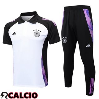 Insieme Polo Germania + Pantaloni Bianco 2024/2025  Insieme Polo Germania + Pantaloni Bianco 2024/2025