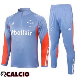 Insieme Tuta Calcio Cruzeiro EC Grigio 2024/2025  Insieme Tuta Calcio Cruzeiro EC Grigio 2024/2025