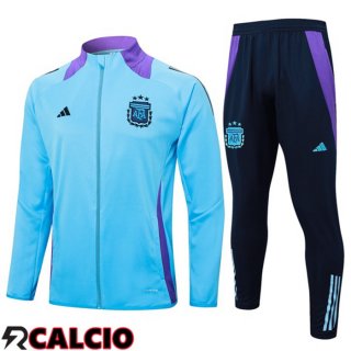 Insieme Tuta Calcio - Giacca Argentina Blu 2024/2025  Insieme Tuta Calcio - Giacca Argentina Blu 2024/2025