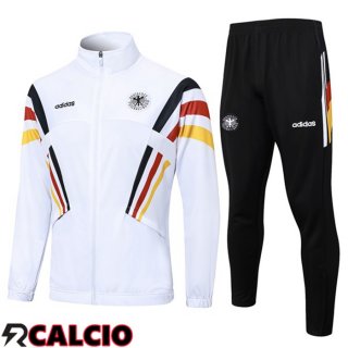 Insieme Tuta Calcio - Giacca Germania Bianco 2024/2025  Insieme Tuta Calcio - Giacca Germania Bianco 2024/2025