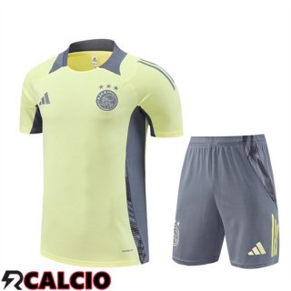 Insieme T Shirt Allenamento AFC Ajax + Pantaloncini Giallo 2024/2025