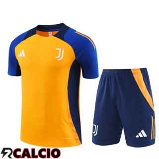 Insieme T Shirt Allenamento Juventus + Pantaloncini Giallo 2024/2025