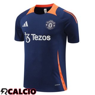 T Shirt Allenamento Manchester United Blu Reale 2024/2025
