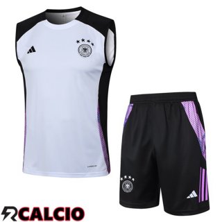 Canotta Allenamento Germania + Pantaloncini Bianco 2024/2025