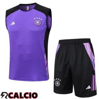Canotta Allenamento Germania + Pantaloncini Viola 2024/2025