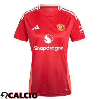 Prima Maglia Manchester United Donna Rosso 2024/2025  Prima Maglia Manchester United Donna Rosso 2024/2025