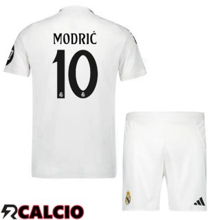 Prima Maglia Real Madrid (Modrić 10) Bambino Bianco 2024/2025