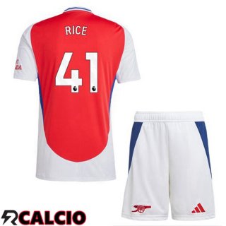 Prima Maglia Arsenal (RICE 41) Bambino Rosso Bianco 2024/2025
