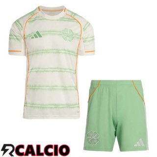 Terza Maglia Celtic FC Bambino Verde Bianco 2025/2026