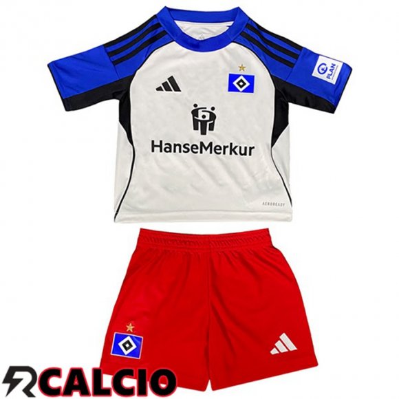 Prima Maglia Hamburger SV Bambino Blu Bianco 2025/2026