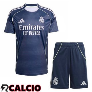 Seconda Maglia Real Madrid Bambino Blu Reale 2025/2026  Seconda Maglia Real Madrid Bambino Blu Reale 2025/2026