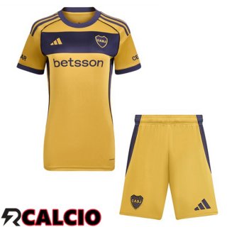 Seconda Maglia Boca Juniors Bambino Giallo 2025/2026  Seconda Maglia Boca Juniors Bambino Giallo 2025/2026