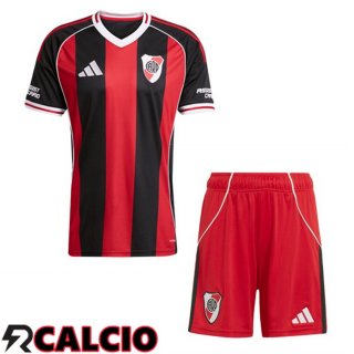 Seconda Maglia River Plate Bambino Rosso Nero 2025/2026  Seconda Maglia River Plate Bambino Rosso Nero 2025/2026
