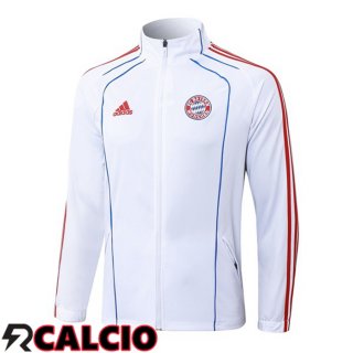 Giacca Calcio Bayern Monaco Bianco 2025/2026  Giacca Calcio Bayern Monaco Bianco 2025/2026