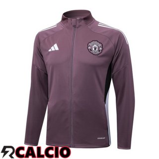 Giacca Calcio Manchester United Viola 2025/2026  Giacca Calcio Manchester United Viola 2025/2026