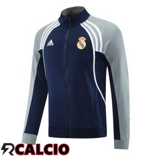 Giacca Calcio Real Madrid Blu Reale 2025/2026  Giacca Calcio Real Madrid Blu Reale 2025/2026