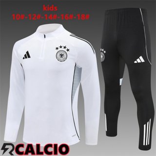 Insieme Tuta Calcio Germania Bambino Bianco 2025/2026  Insieme Tuta Calcio Germania Bambino Bianco 2025/2026