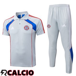 Insieme Polo Bayern Monaco + Pantaloni Grigio 2025/2026