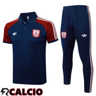 Insieme Polo Arsenal + Pantaloni Blu Reale 2025/2026  Insieme Polo Arsenal + Pantaloni Blu Reale 2025/2026
