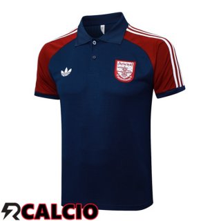 Maglia Polo Arsenal Blu Reale 2025/2026  Maglia Polo Arsenal Blu Reale 2025/2026