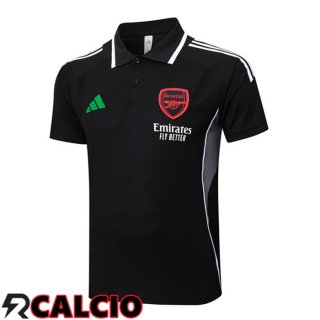 Maglia Polo Arsenal Nero 2025/2026  Maglia Polo Arsenal Nero 2025/2026