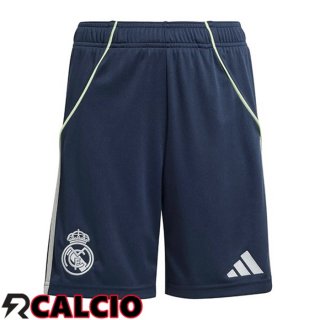 Seconda Pantaloncini Calcio Real Madrid Blu Reale 2025/2026