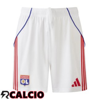 Prima Pantaloncini Calcio Lione OL Bianco 2025/2026