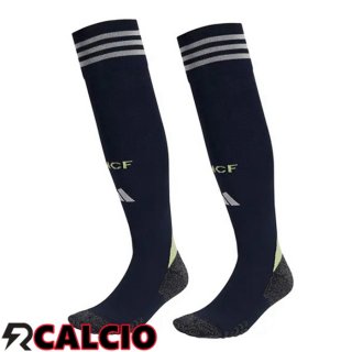 Seconda Calzini Calcio Real Madrid Nero 2025/2026