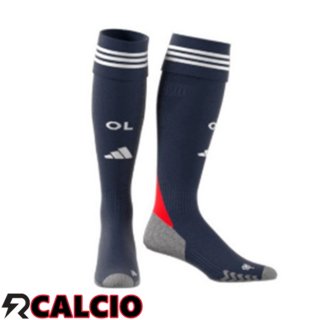 Seconda Calzini Calcio Lione OL Blu Reale 2025/2026  Seconda Calzini Calcio Lione OL Blu Reale 2025/2026