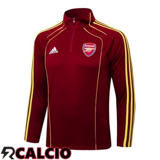 Felpa Allenamento Arsenal Rosso 2025/2026  Felpa Allenamento Arsenal Rosso 2025/2026
