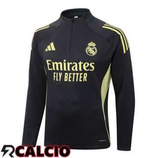 Felpa Allenamento Real Madrid Nero 2025/2026  Felpa Allenamento Real Madrid Nero 2025/2026