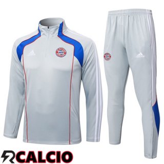 Insieme Tuta Calcio Bayern Monaco Grigio 2025/2026  Insieme Tuta Calcio Bayern Monaco Grigio 2025/2026