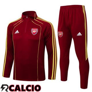 Insieme Tuta Calcio Arsenal Rosso 2025/2026  Insieme Tuta Calcio Arsenal Rosso 2025/2026