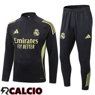 Insieme Tuta Calcio Real Madrid Nero 2025/2026  Insieme Tuta Calcio Real Madrid Nero 2025/2026