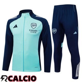 Insieme Tuta Calcio - Giacca Arsenal Verde Blu Reale 2025/2026  Insieme Tuta Calcio - Giacca Arsenal Verde Blu Reale 2025/2026