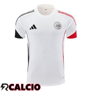 T Shirt Allenamento AFC Ajax Bianco 2025/2026