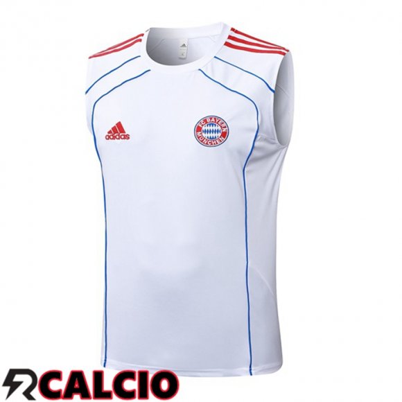 Canotta Allenamento Bayern Monaco Bianco 2025/2026  Canotta Allenamento Bayern Monaco Bianco 2025/2026