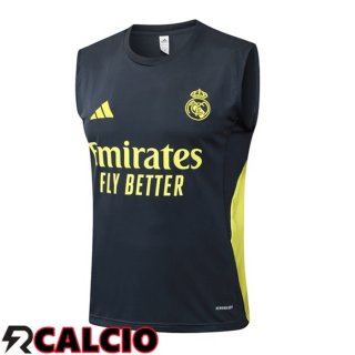 Canotta Allenamento Real Madrid Grigio 2025/2026  Canotta Allenamento Real Madrid Grigio 2025/2026