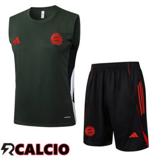 Canotta Allenamento Bayern Monaco + Pantaloncini Verde 2025/2026