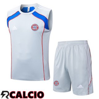 Canotta Allenamento Bayern Monaco + Pantaloncini Bianco 2025/2026