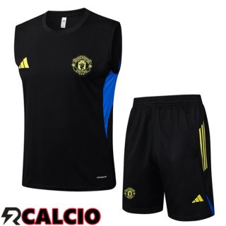 Canotta Allenamento Manchester United + Pantaloncini Nero 2025/2026